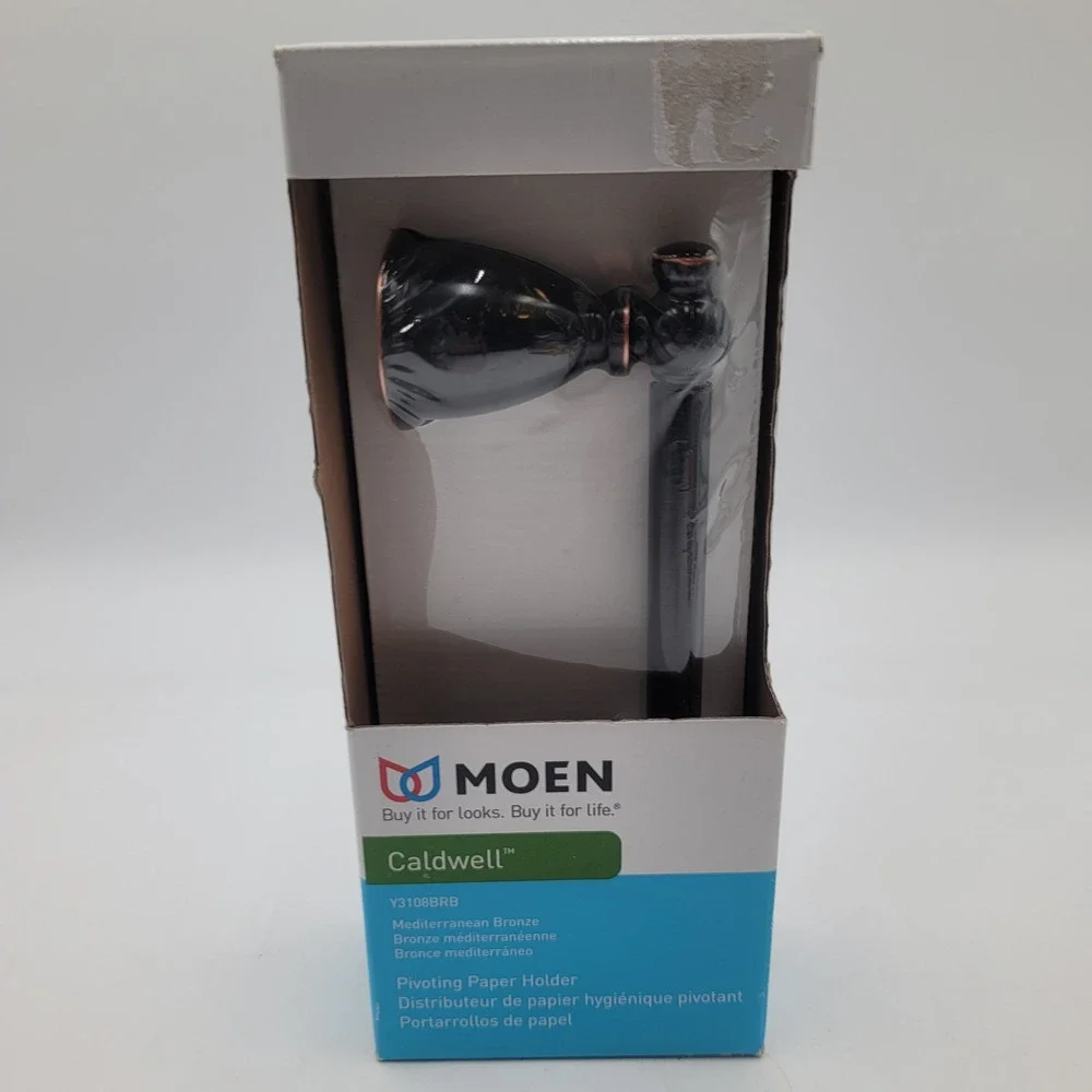 Moen Caldwell Mediterranean Bronze Pivoting Toilet Paper Holder Y3108BRB NEW